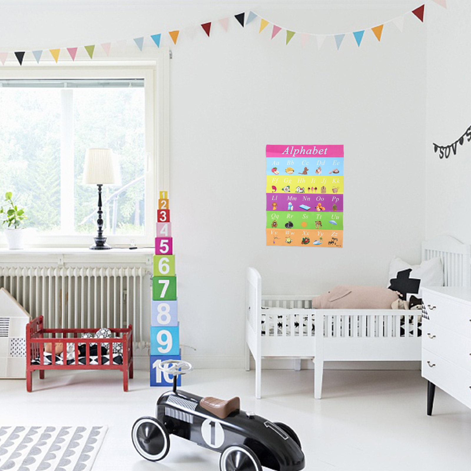 Kids Education Charts - Self-Adhesive Kids Alphabet Chart Early Education