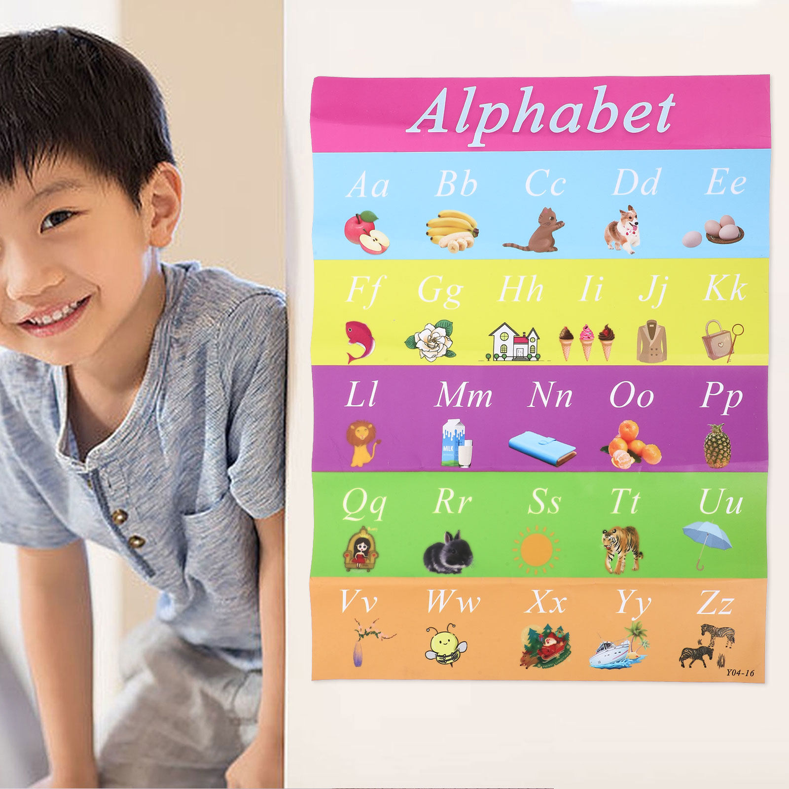 Self-Adhesive Kids Alphabet Ch - огляд і ціна Kids Education Charts