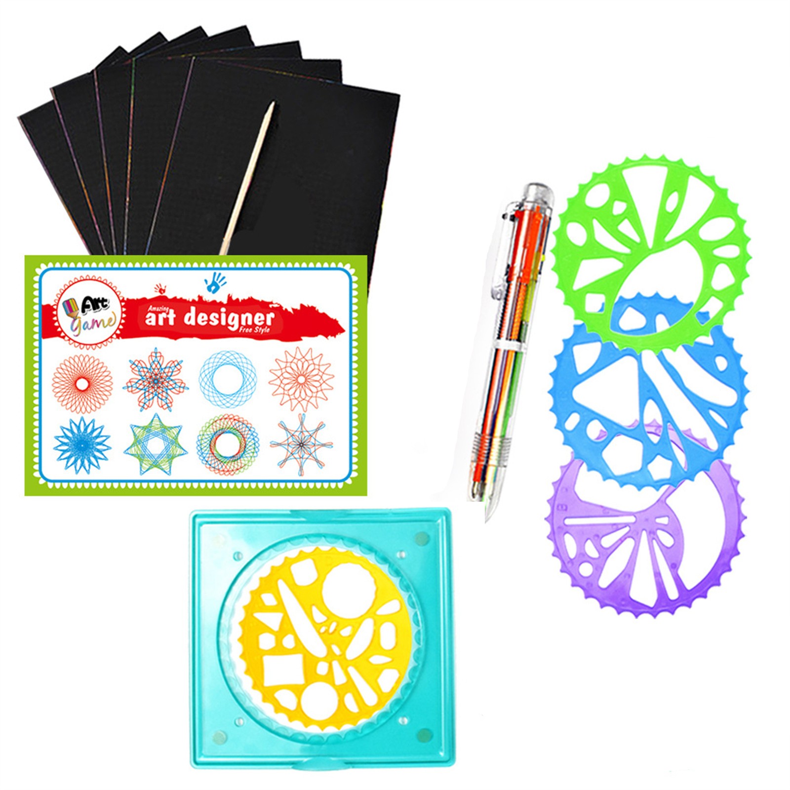 Colorful Spirograph Set Kids M - огляд і ціна Kids Education Kit
