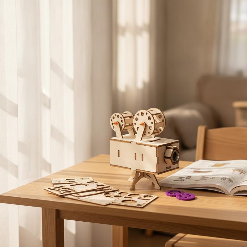 1 Set Wooden Film Projector DI - огляд і ціна Kids Education Film