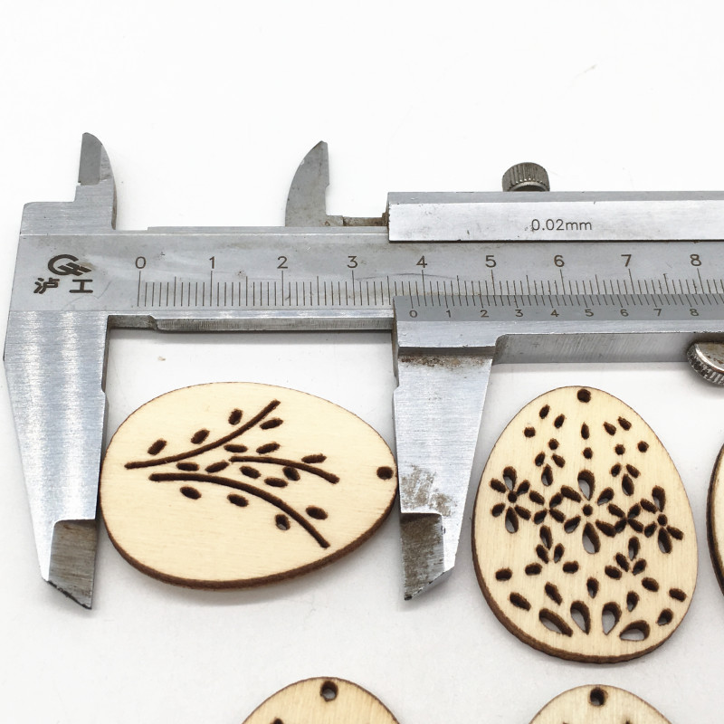 50Pcs Laser Cut Wooden Eggs fo - огляд і ціна Happy Kids Education