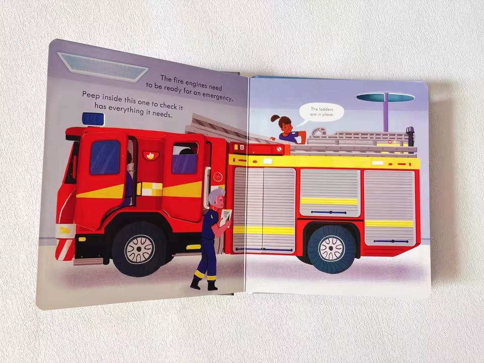 Usborne Peep Inside How A Fire - огляд і ціна Kids Education Book