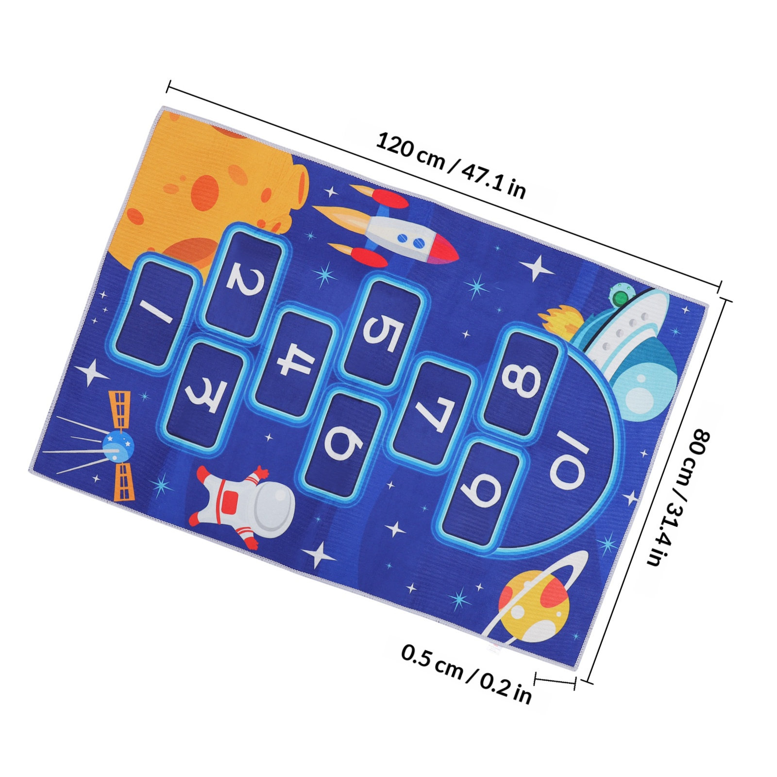 Large Hopscotch Floor Mat for  - огляд і ціна Kids Education Number