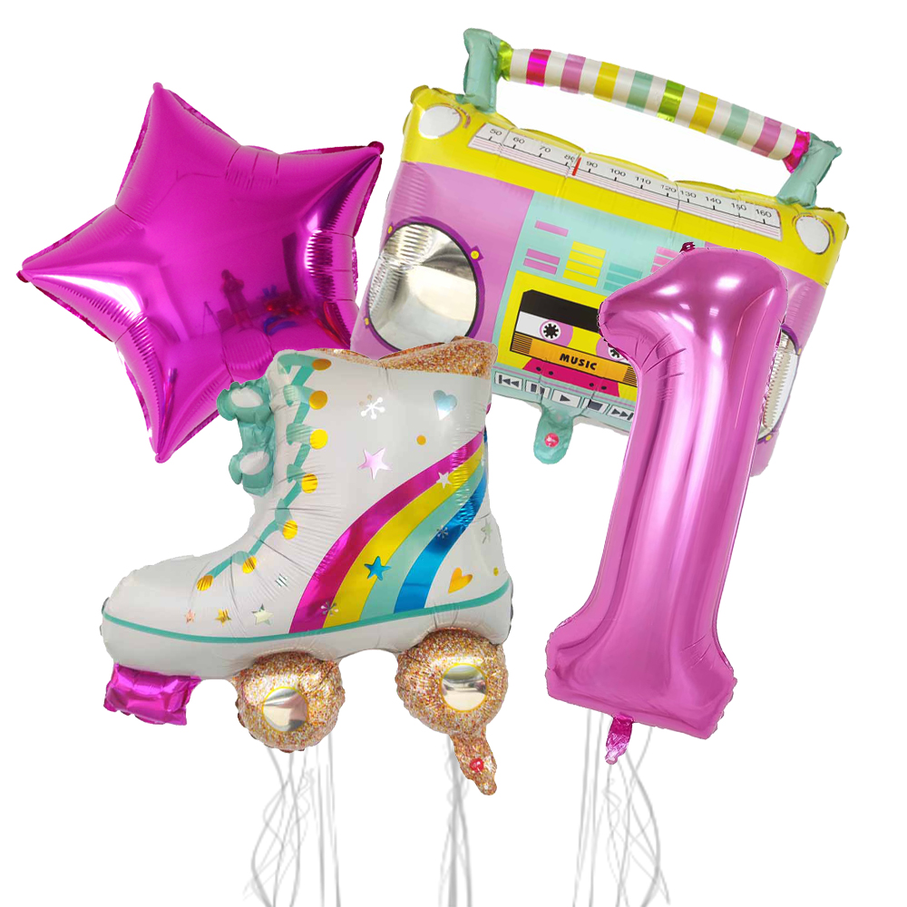 4pcs 32inch Number Balloon Rad - огляд і ціна Kids Education Number