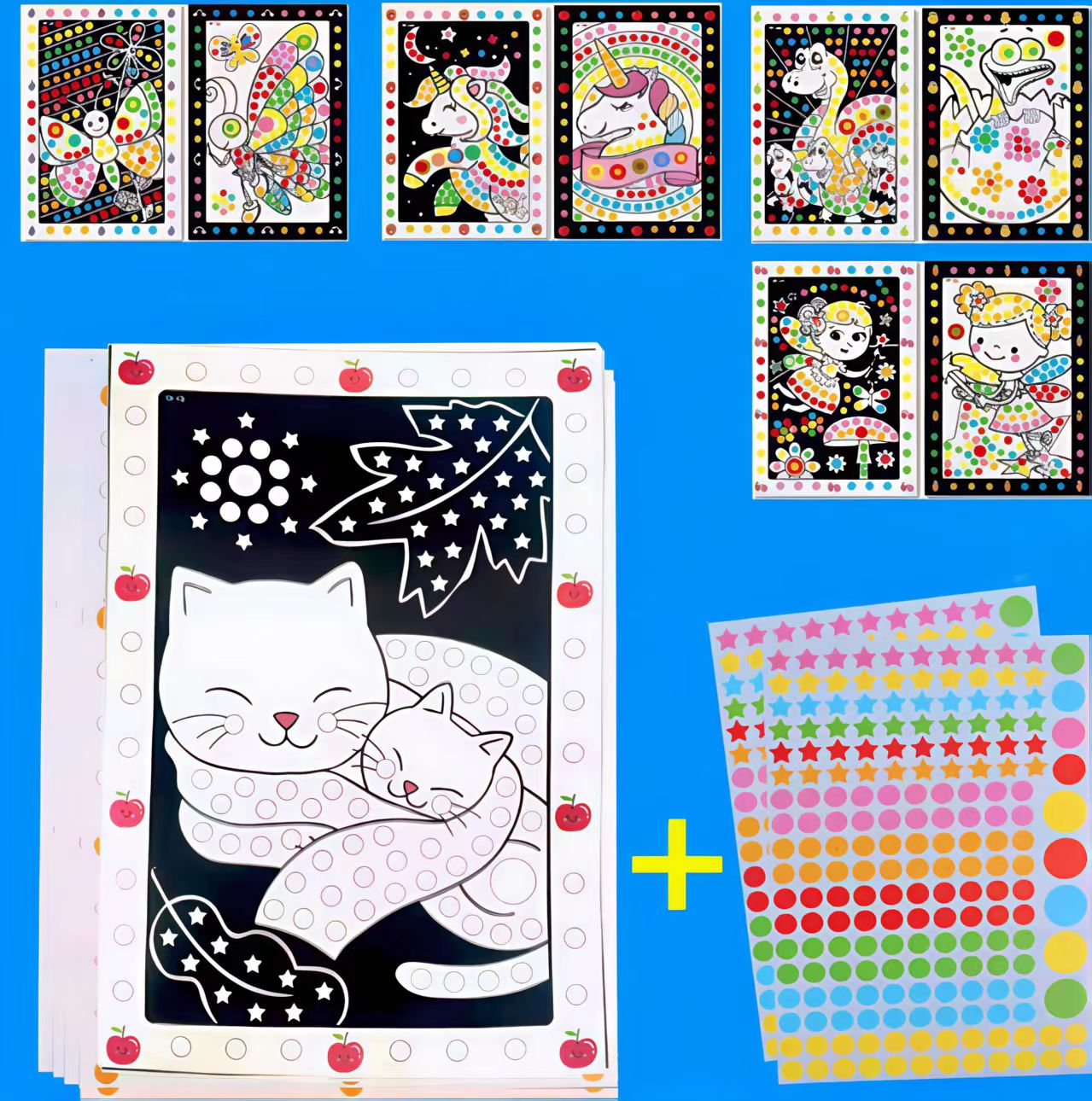 6/10 Sheets/Lot Cute Cartoon A - огляд і ціна Happy Kids Education