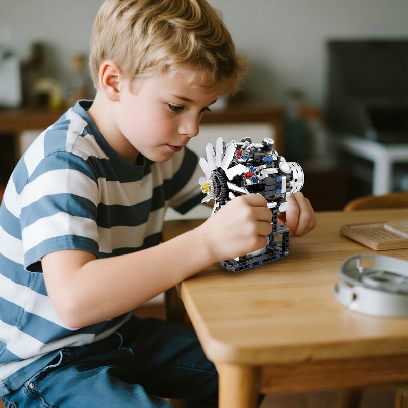 G8910 Aviation V8 Engine 558pc - огляд і ціна Kids Education Kit