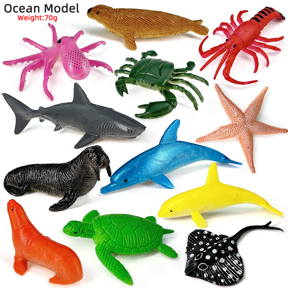 12pcs Ocean Sea Life Set Anima - огляд і ціна Kids Education Kit