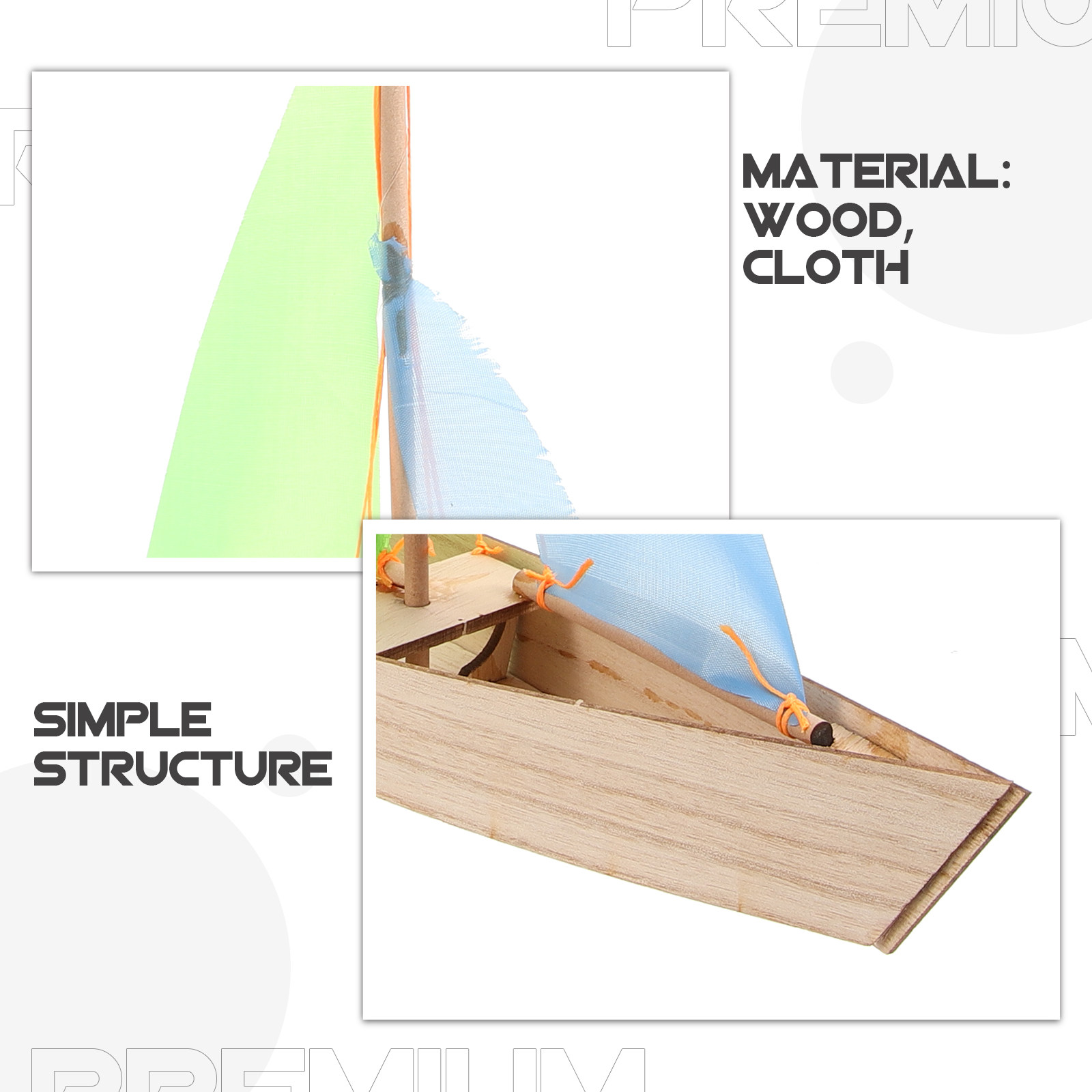 Wood Sailboat Assembly Kit DIY - огляд і ціна Kids Education Kit