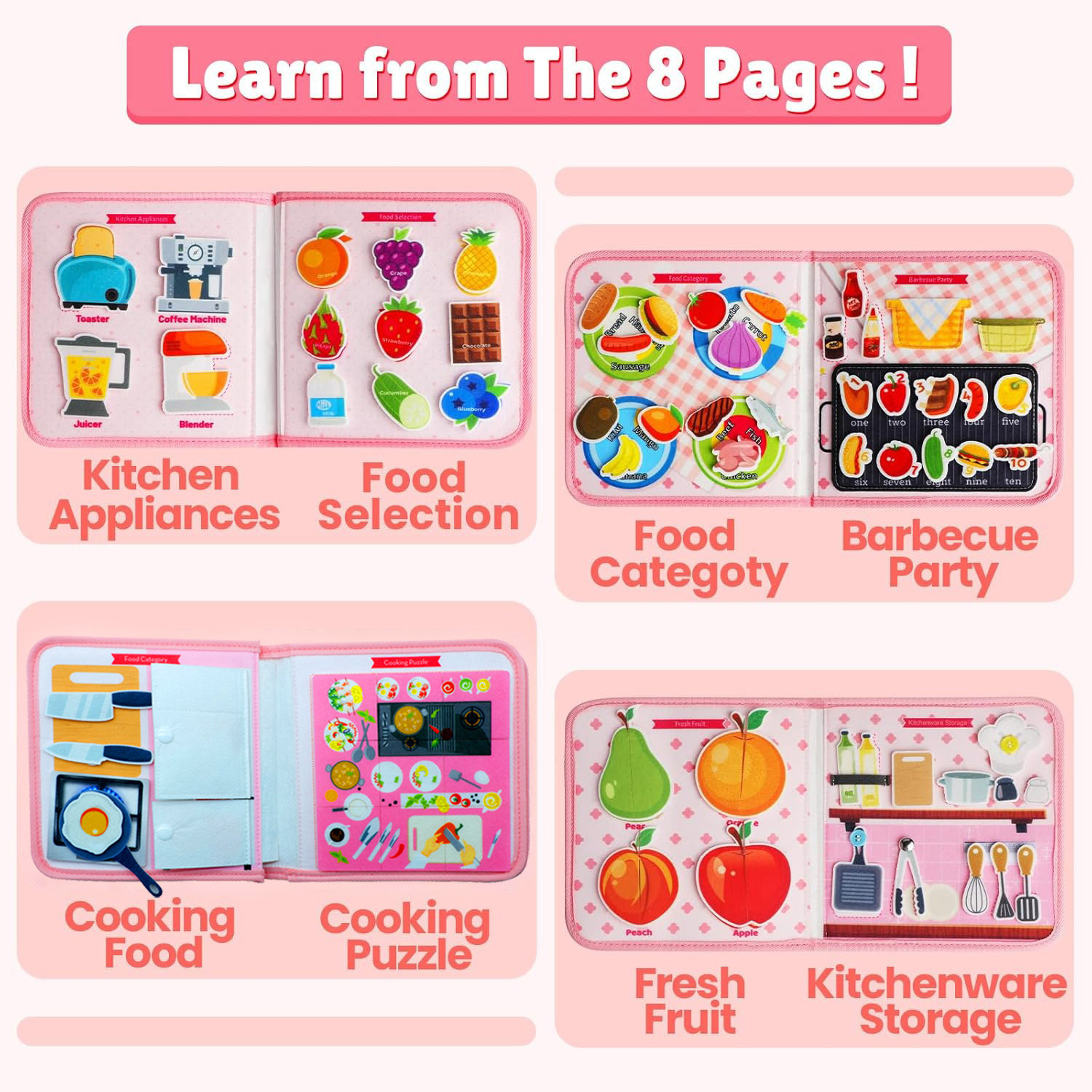 Toddler Busy Board Montessori  - огляд і ціна Kids Education Book