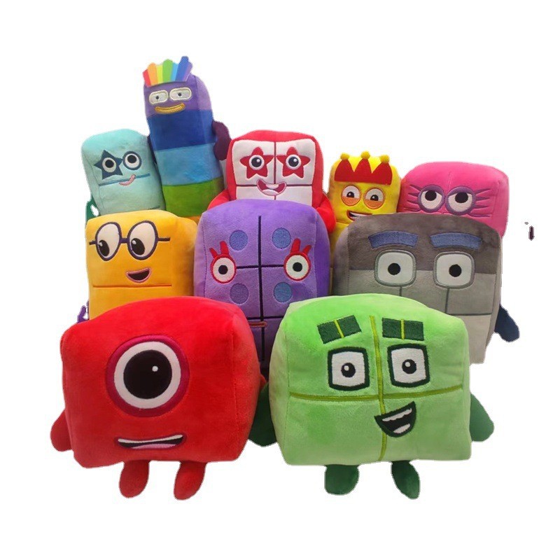 10pcs Cartoon number Plush Dol - огляд і ціна Kids Education Number