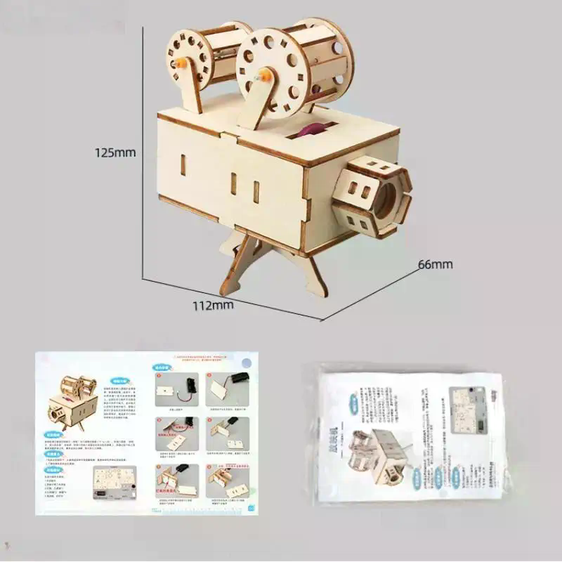 Wooden Film Projector DIY Scie - огляд і ціна Kids Education Film