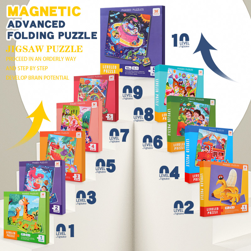 Kids Magnetic Wooden Puzzle Ca - огляд і ціна Kids Education Book