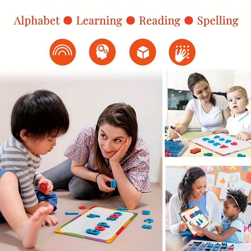 Red & Blue English Letter Magn - огляд і ціна Kids Education Number