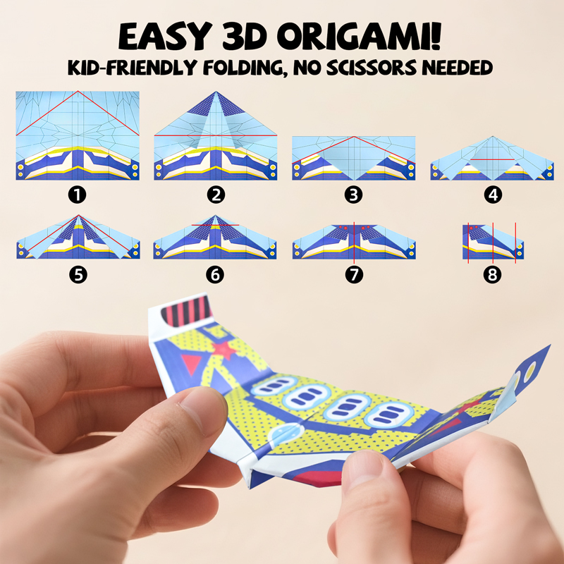 36 Sheets Paper Airplane Origa - огляд і ціна Kids Education Kit