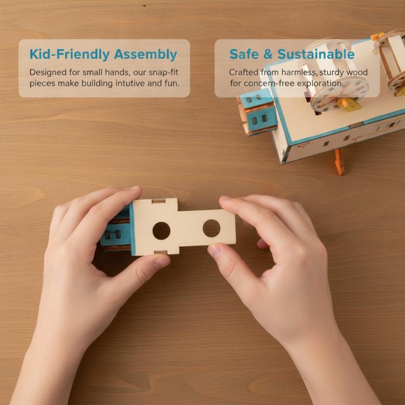 1 Set Wooden DIY Film Projecto - огляд і ціна Kids Education Film