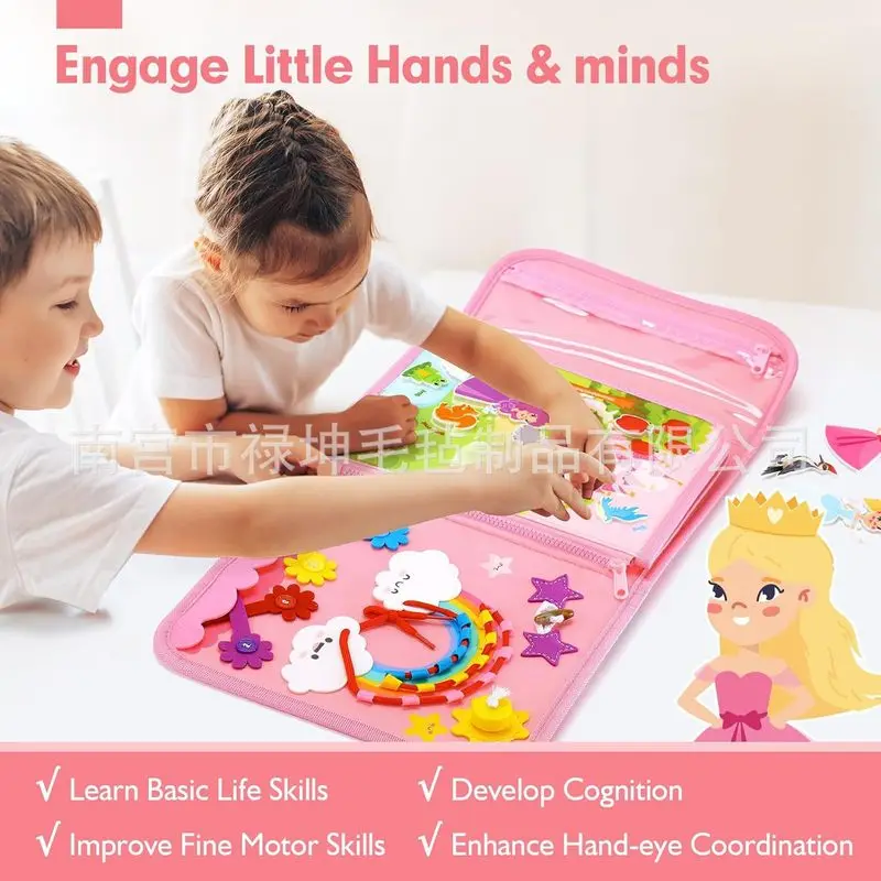 Princess Montessori Felt Busy  - огляд і ціна Kids Education Book