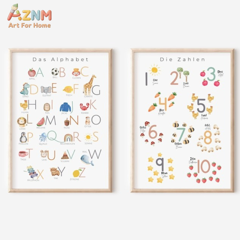 AZNM German Alphabet Numbers C - огляд і ціна Kids Education Number