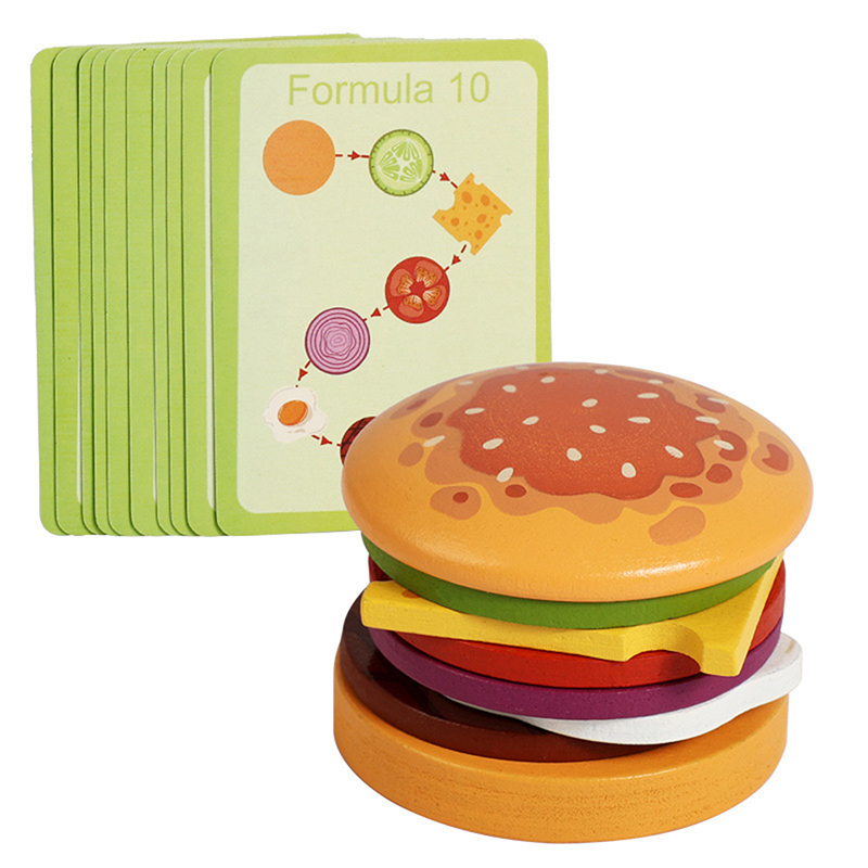 【HAPPY】Wooden Hamburg Sandwich - огляд і ціна Happy Kids Education