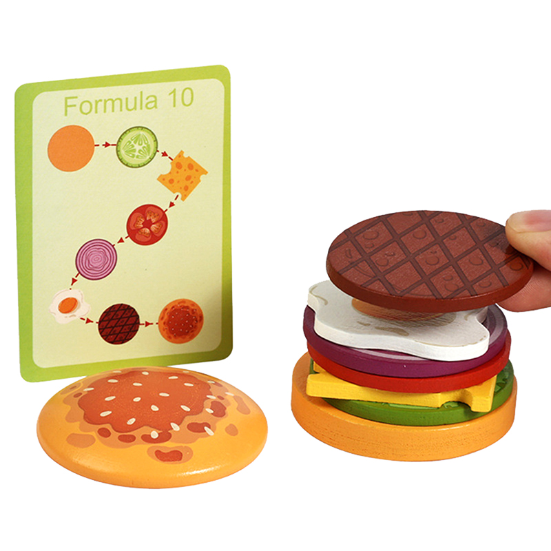 【HAPPY】Wooden Hamburg Sandwich - огляд і ціна Happy Kids Education