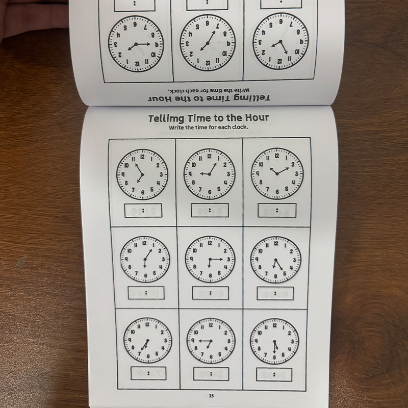 Telling Time Workbook for Kids - огляд і ціна Kids Education Book