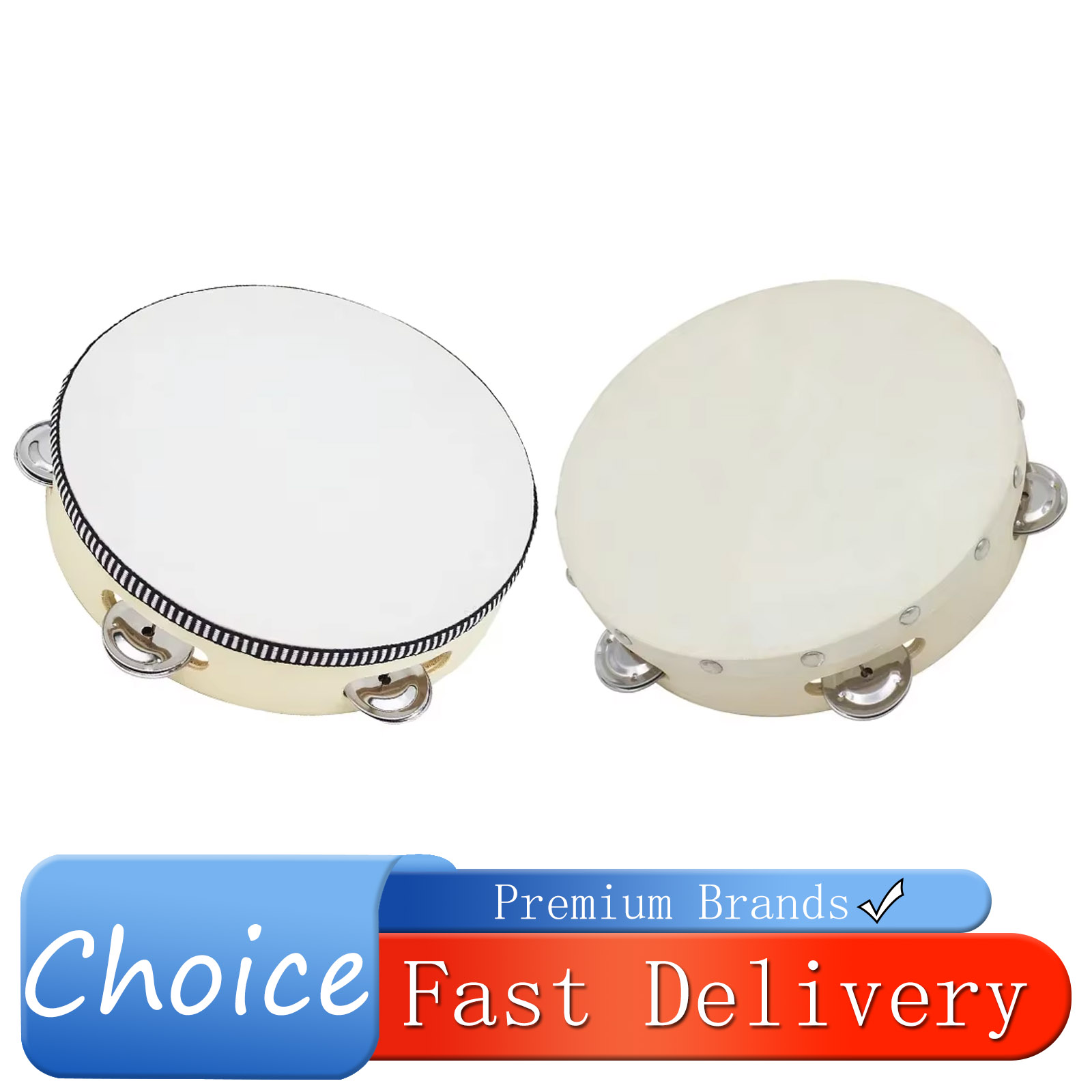 8-inch Tambourine Drum Hand-Op - огляд і ціна Kids Education Bell