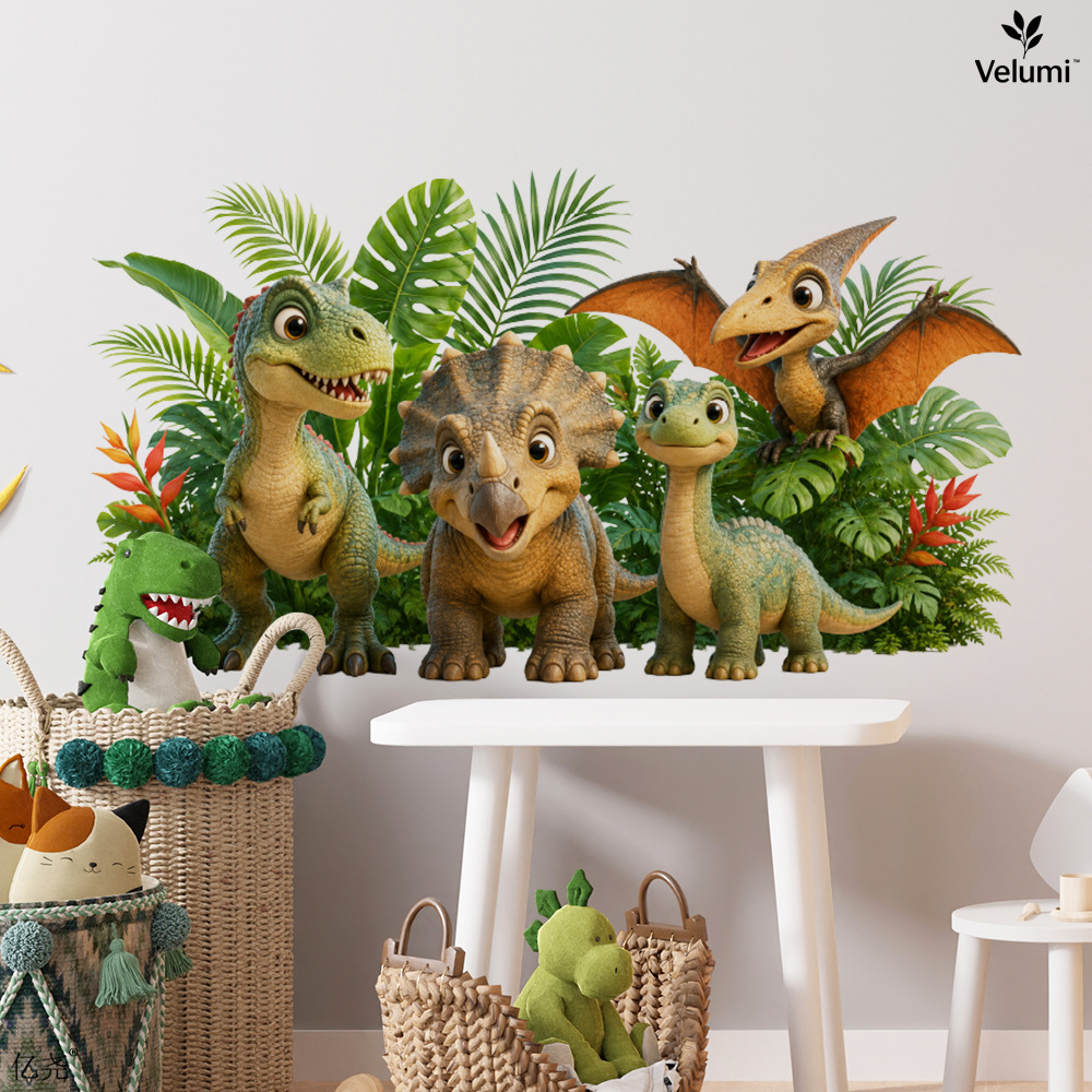 Cute 3D Dinosaur Wall Stickers - огляд і ціна Kids Education Quotes